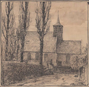 Hervormde Kerk tekening Piet Panhuizen