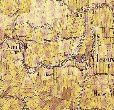 Kaart van de Baan uit 1838-1857